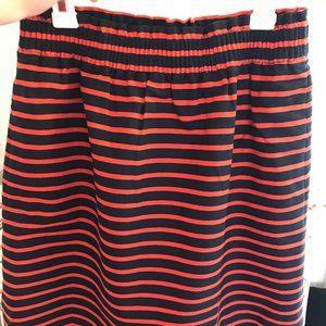New with Tags J CREW Linen Striped Skirt Size 2